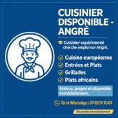 CUISINIER Polyvalent à Angré